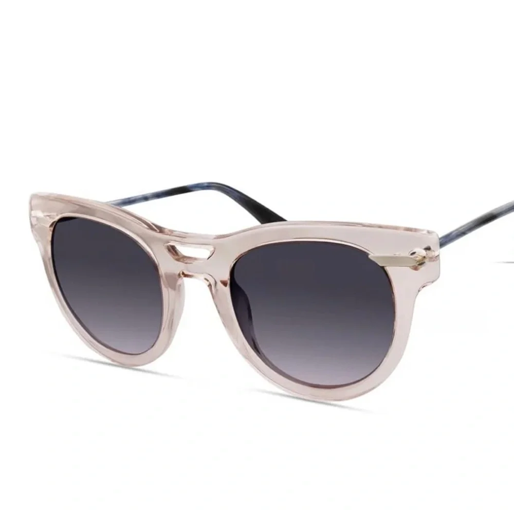 Derek Lam Sunglasses Nude Crystal with Box Case and Pouch NEW